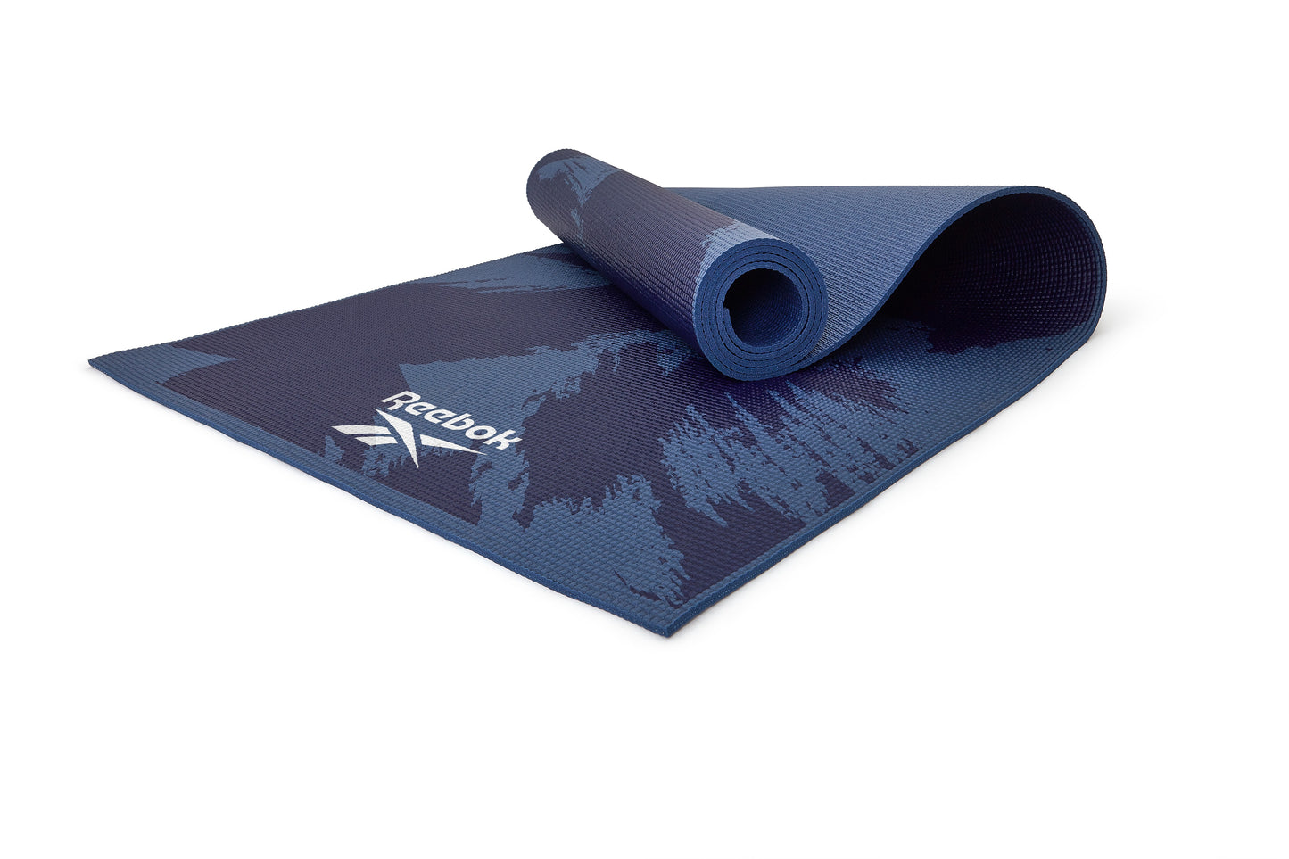 mat para yoga de doble cara reebok 4 mm azul