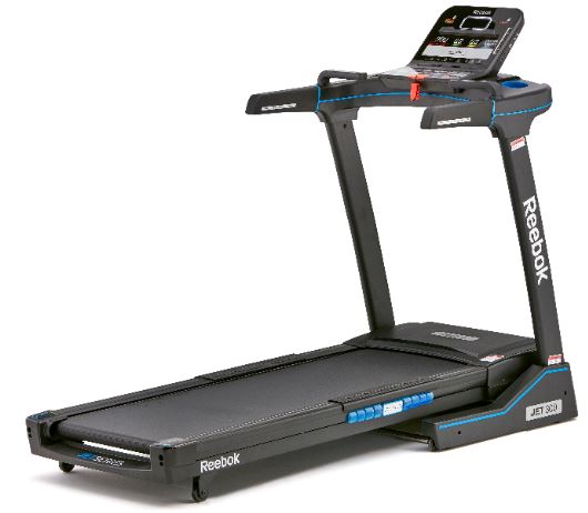 trotadora electrica reebok jet 300 negro azul