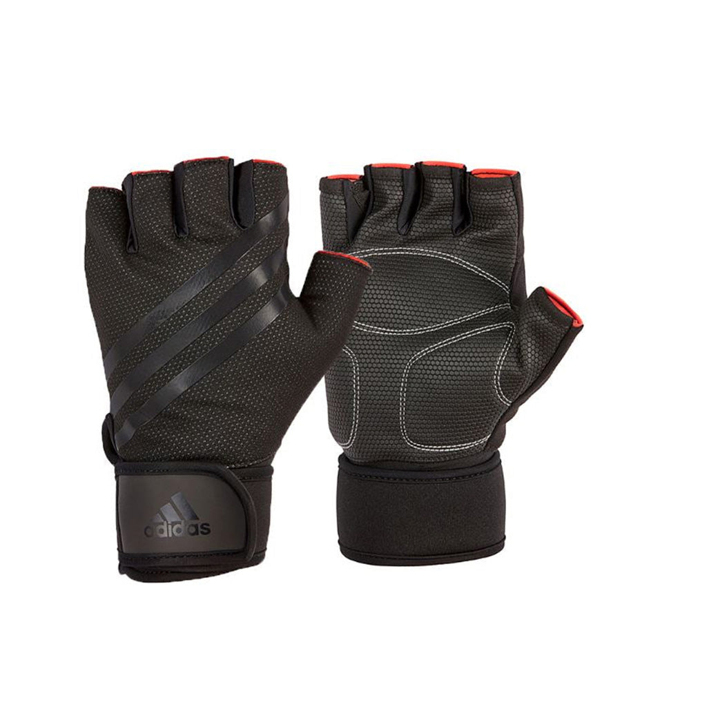 guantes para entrenar adidas elite negro rojo