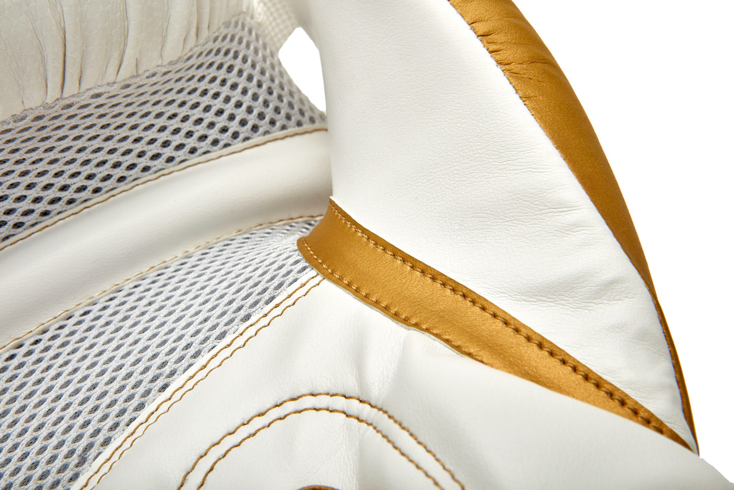 guantes de box reebok dorado blanco