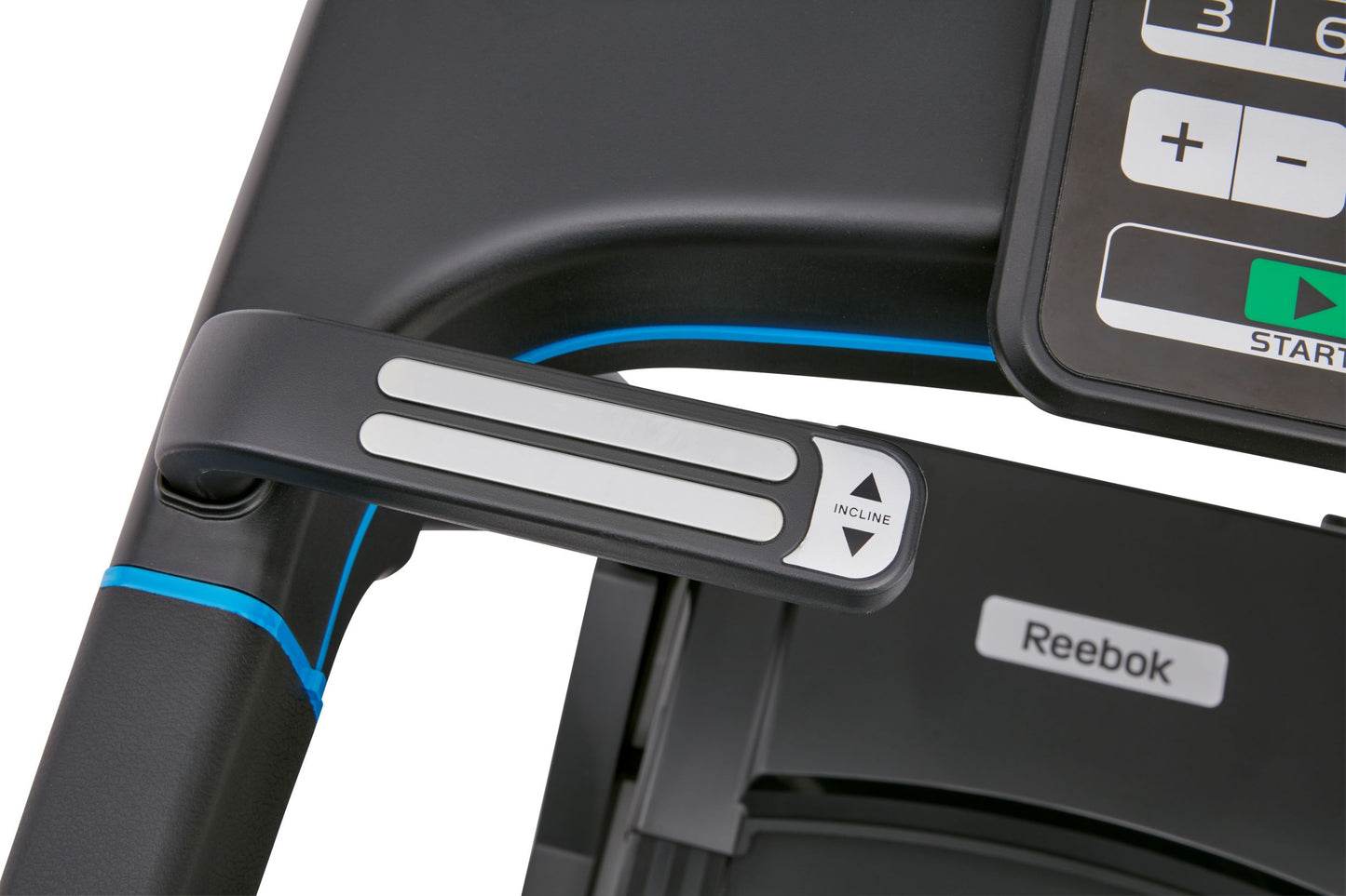 trotadora electrica reebok jet 300 negro azul