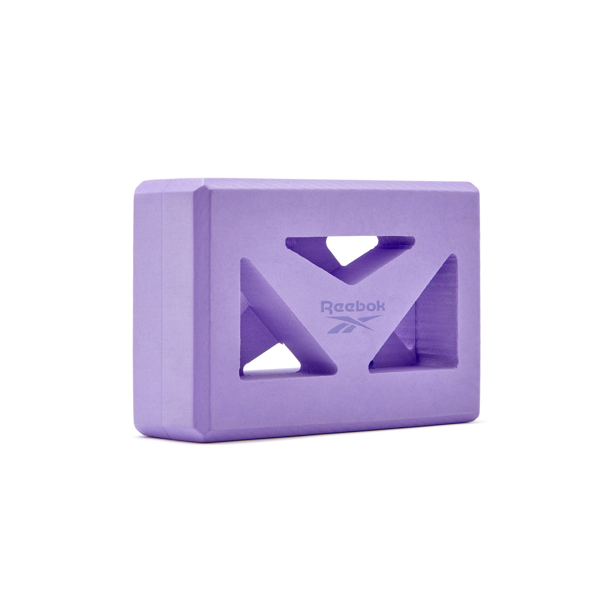 bloque para yoga reebok con diseño lila