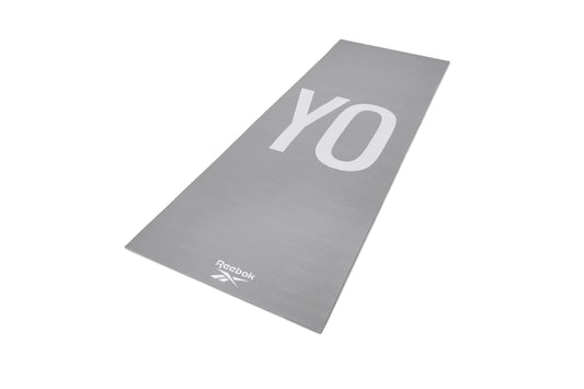 mat para yoga de doble cara reebok 4 mm plomo