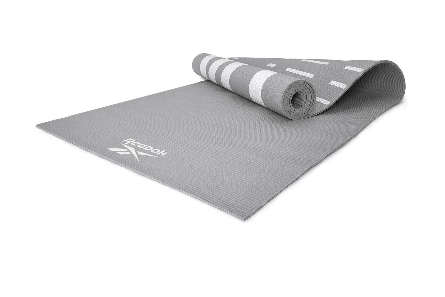 mat para yoga de doble cara reebok 4 mm plomo
