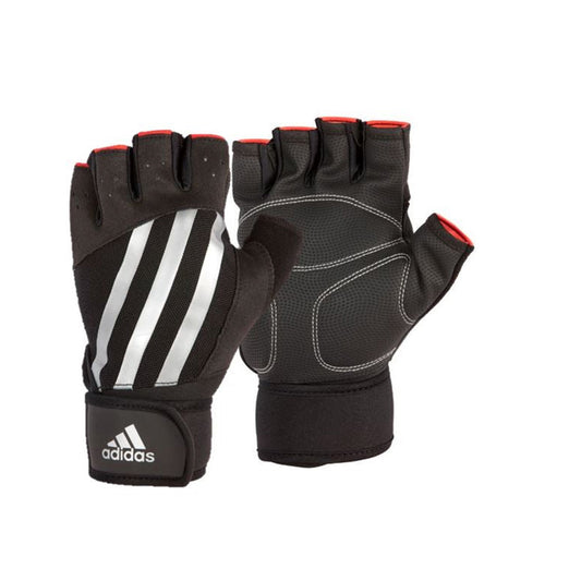 guantes para entrenar adidas elite negro rojo
