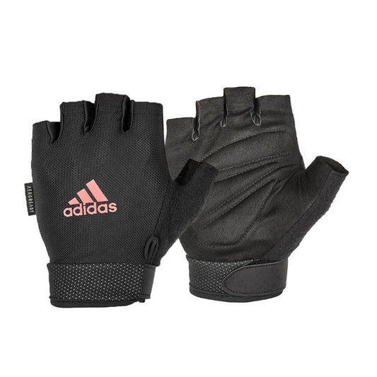 guantes adidas essential logo rosado
