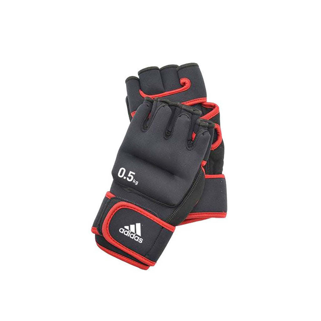 guantes con peso adidas 0.5 kg negro rojo