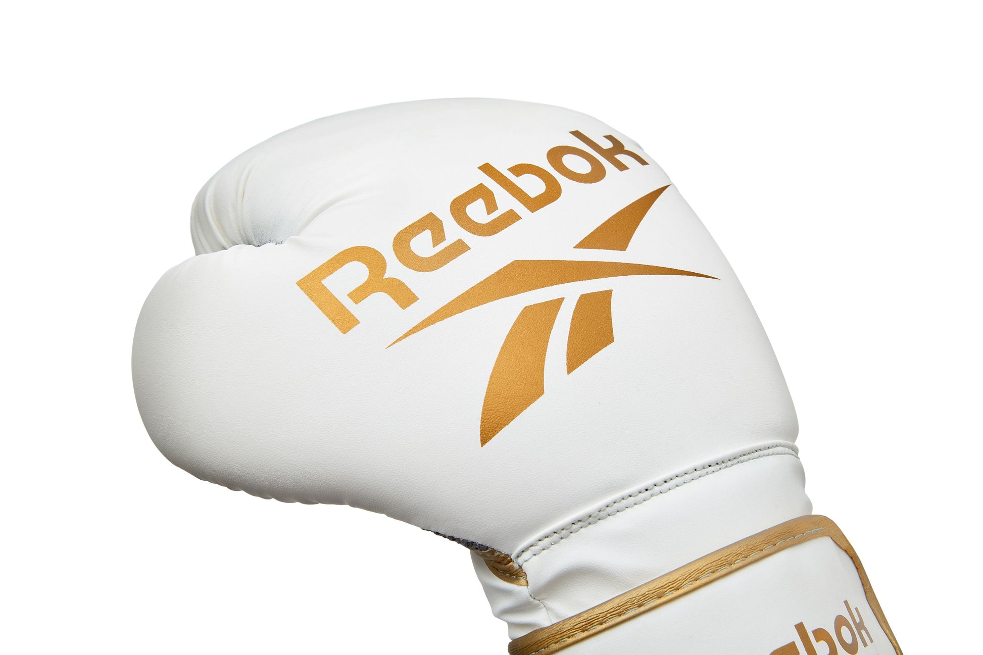 guantes de box reebok blanco dorado