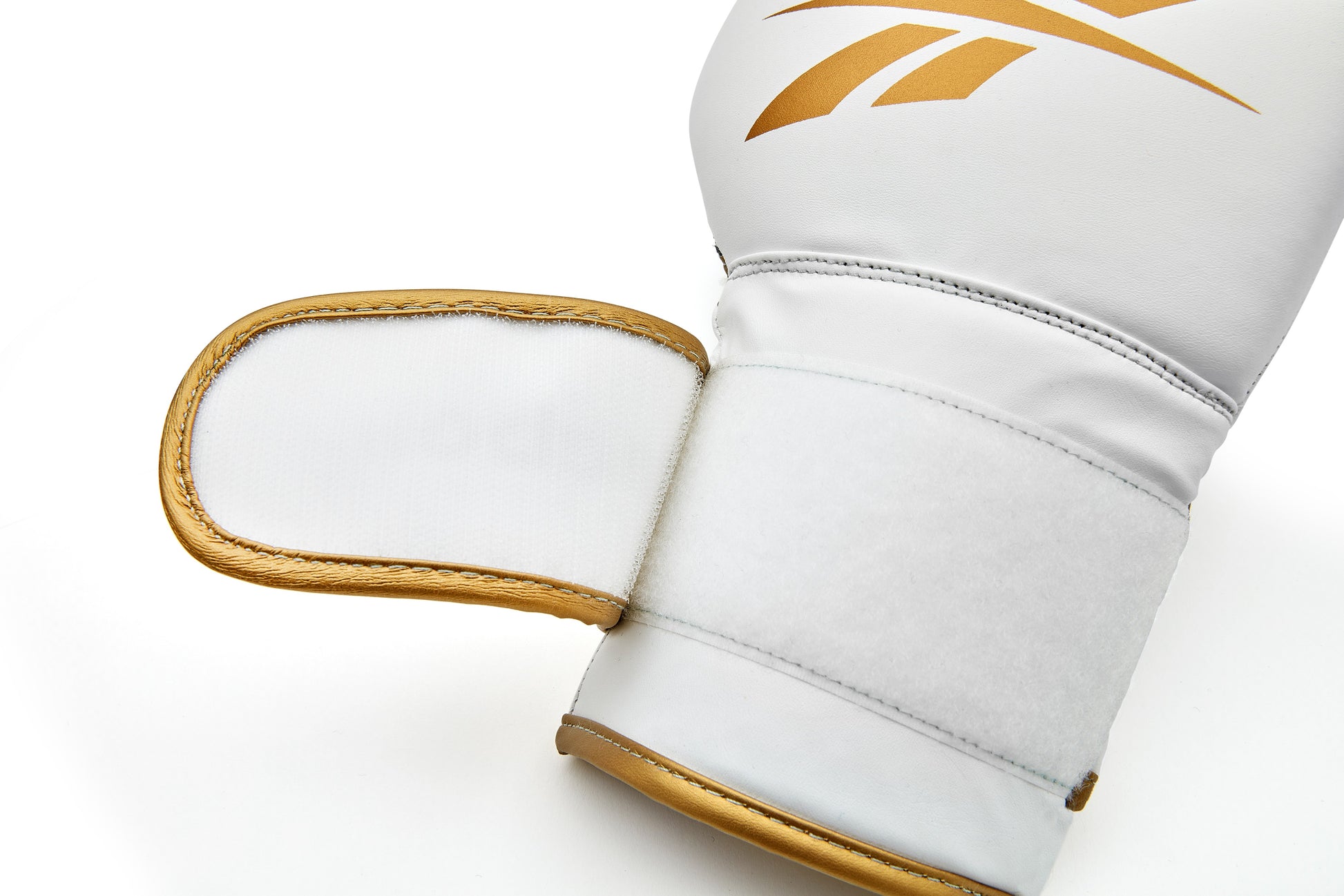 guantes de box reebok blanco dorado